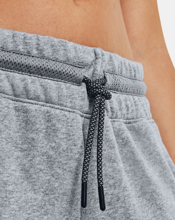 Women's UA Rival Fleece Mesh Pants, Gray, pdpMainDesktop image number 3